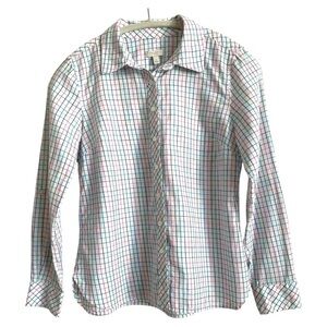 Talbot Petite’s Spring Plaid Button Up Size Small